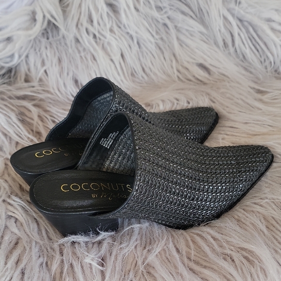 Coconuts by Matisse Charcoal Textured Mules Size 8 - Picture 4 of 8
